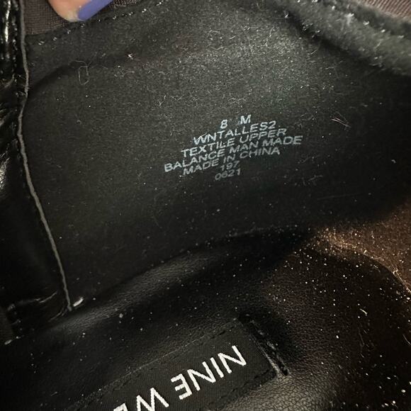 Nine West Talles 2 Tweed and Chain Ankle Moto Boot 8 - Picture 10 of 10